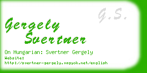 gergely svertner business card